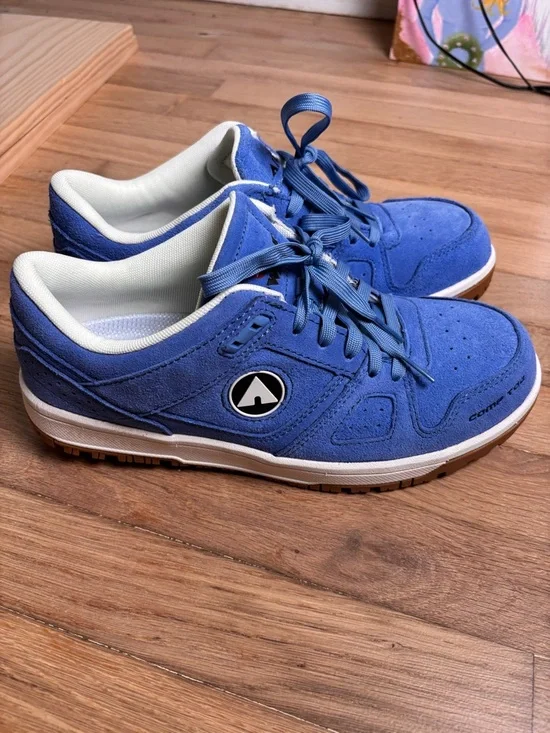 Airwalk Work Mongo Composite Toe Industrial Shoe Blue Suede 10 Wide Womens - Picture 3 of 9